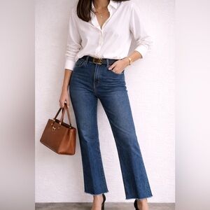 J.Crew High Rise Demi Boot Jeans Size 26 – Classic Straight Flare Medium Wash